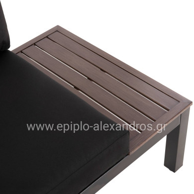 ΣΕΤ ΣΑΛΟΝΙ ΠΟΛΥΜΟΡΦΙΚΟ DEX 3TMX HM6090 ΑΛΟΥΜΙΝΙΟ ΣΕ ΑΝΘΡΑΚΙ & ΚΑΦΕ-ΜΑΥΡΑ ΜΑΞΙΛΑΡΙΑ