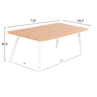 OUTDOOR CORNER LOUNGE SET MAERLY HM6140.01 WHITE ALUMINUM-ANTHRACITE CUSHIONS-BEIGE SYNTHETIC ROPE
