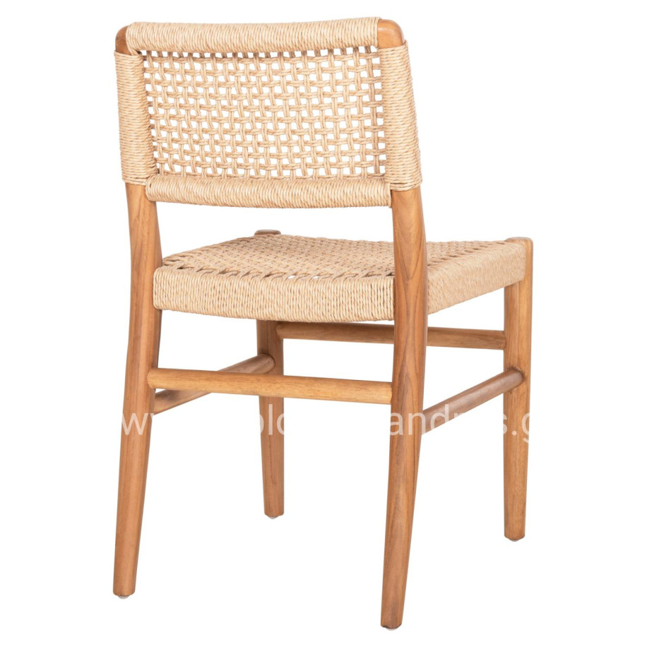 ΚΑΡΕΚΛΑ ROSCO HM6133 ΞΥΛΟ ΤΕΑΚ ΦΥΣΙΚΟ-ΣΧΟΙΝΙ VIRO ΜΠΕΖ 46x55x79Υεκ.