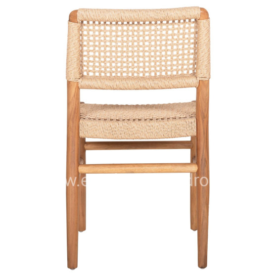 ΚΑΡΕΚΛΑ ROSCO HM6133 ΞΥΛΟ ΤΕΑΚ ΦΥΣΙΚΟ-ΣΧΟΙΝΙ VIRO ΜΠΕΖ 46x55x79Υεκ.