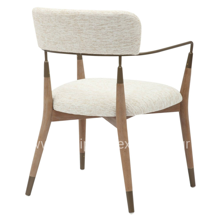 ΠΟΛΥΘΡΟΝΑ ROY HM9978.01 ΣΚΕΛΕΤΟΣ ΞΥΛΟ ΟΞΙΑΣ-ΜΕΤΑΛ.ΜΠΡΑΤΣΑ-ΕΚΡΟΥ ΥΦΑΣΜΑ 51x48x77,5Υεκ