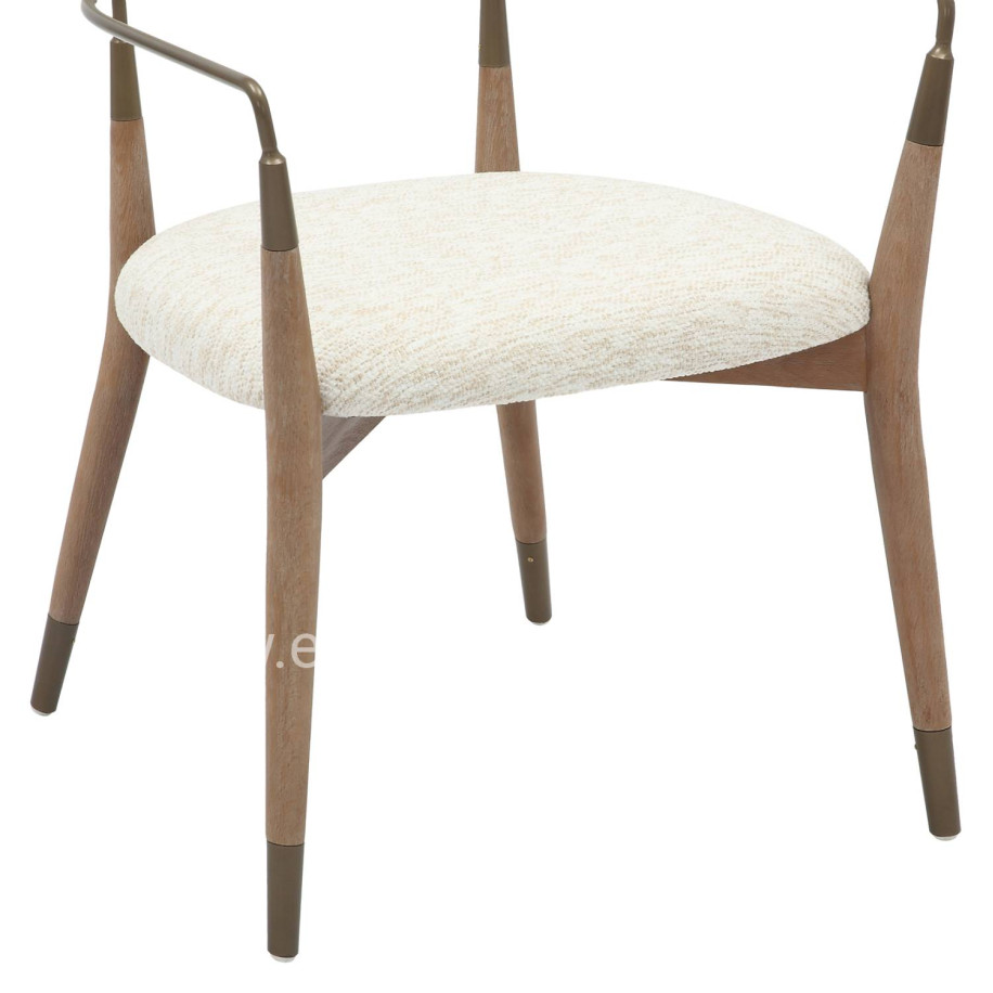 ΠΟΛΥΘΡΟΝΑ ROY HM9978.01 ΣΚΕΛΕΤΟΣ ΞΥΛΟ ΟΞΙΑΣ-ΜΕΤΑΛ.ΜΠΡΑΤΣΑ-ΕΚΡΟΥ ΥΦΑΣΜΑ 51x48x77,5Υεκ