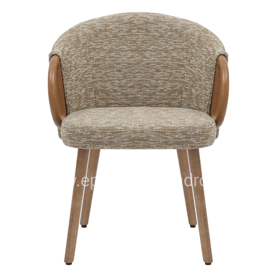 ΚΑΡΕΚΛΑ ΤΡΑΠΕΖΑΡΙΑΣ RIG HM9979.01 WHITE WASH ΞΥΛΟ ΟΞΙΑΣ-ΜΠΕΖ ΥΦΑΣΜΑ 59x58,5x72,5Υεκ.