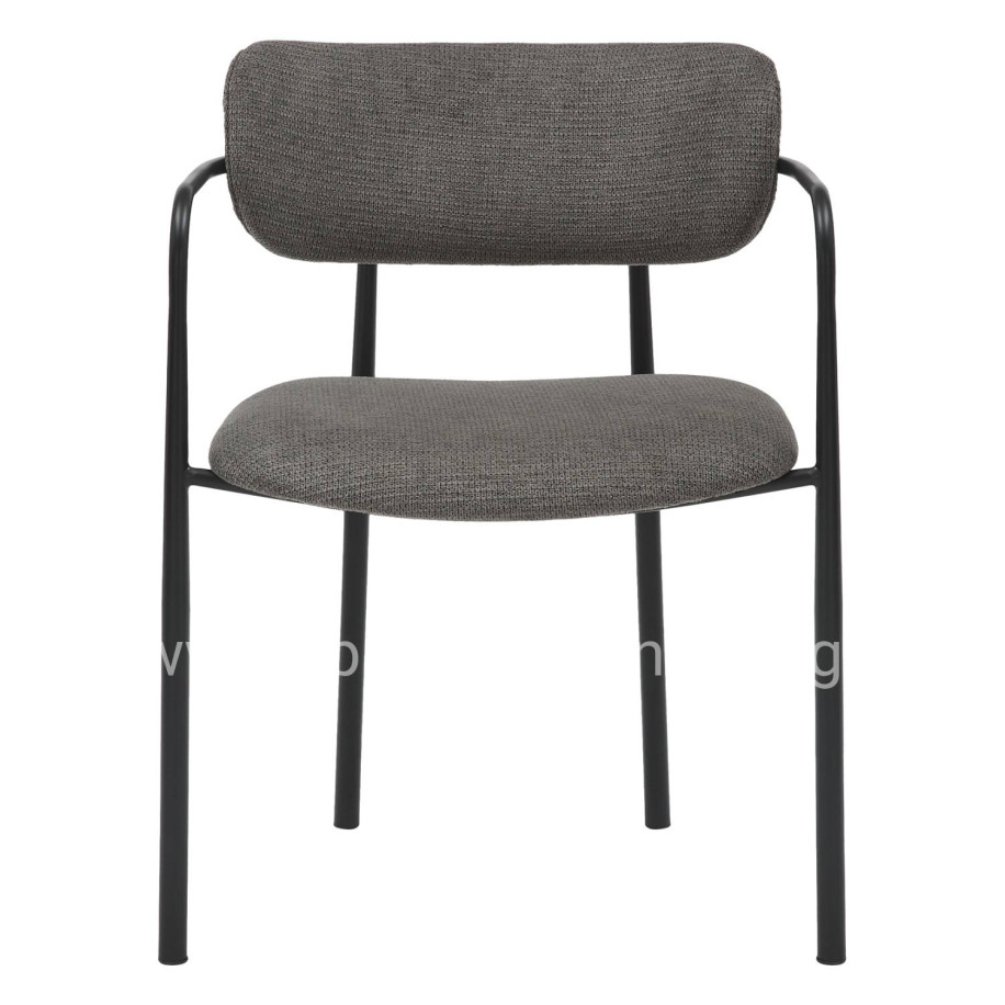 ΚΑΡΕΚΛΑ ΤΡΑΠΕΖΑΡΙΑΣ KRITTER HM9994.02 ΜΑΥΡΟ ΜΕΤΑΛΛΟ-ΣΚΟΥΡΟ ΓΚΡΙ ΥΦΑΣΜΑ 58x53x76Υεκ.