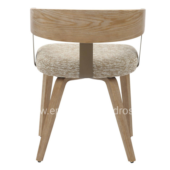 ΚΑΡΕΚΛΑ ΤΡΑΠΕΖΑΡΙΑΣ GALLEY HM9981.01 ΞΥΛΙΝΟΣ ΣΚΕΛΕΤΟΣ-ΜΠΕΖ ΥΦΑΣΜΑ 55,5x53,5x70Υεκ