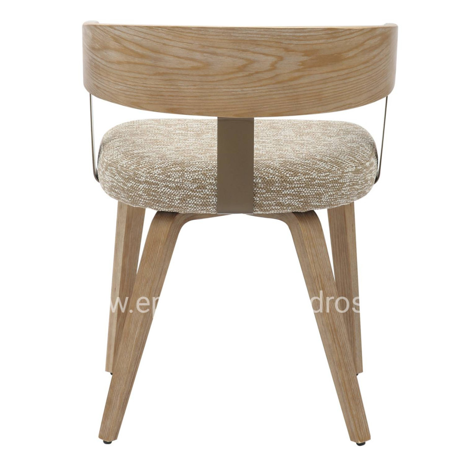 ΚΑΡΕΚΛΑ ΤΡΑΠΕΖΑΡΙΑΣ GALLEY HM9981.01 ΞΥΛΙΝΟΣ ΣΚΕΛΕΤΟΣ-ΜΠΕΖ ΥΦΑΣΜΑ 55,5x53,5x70Υεκ