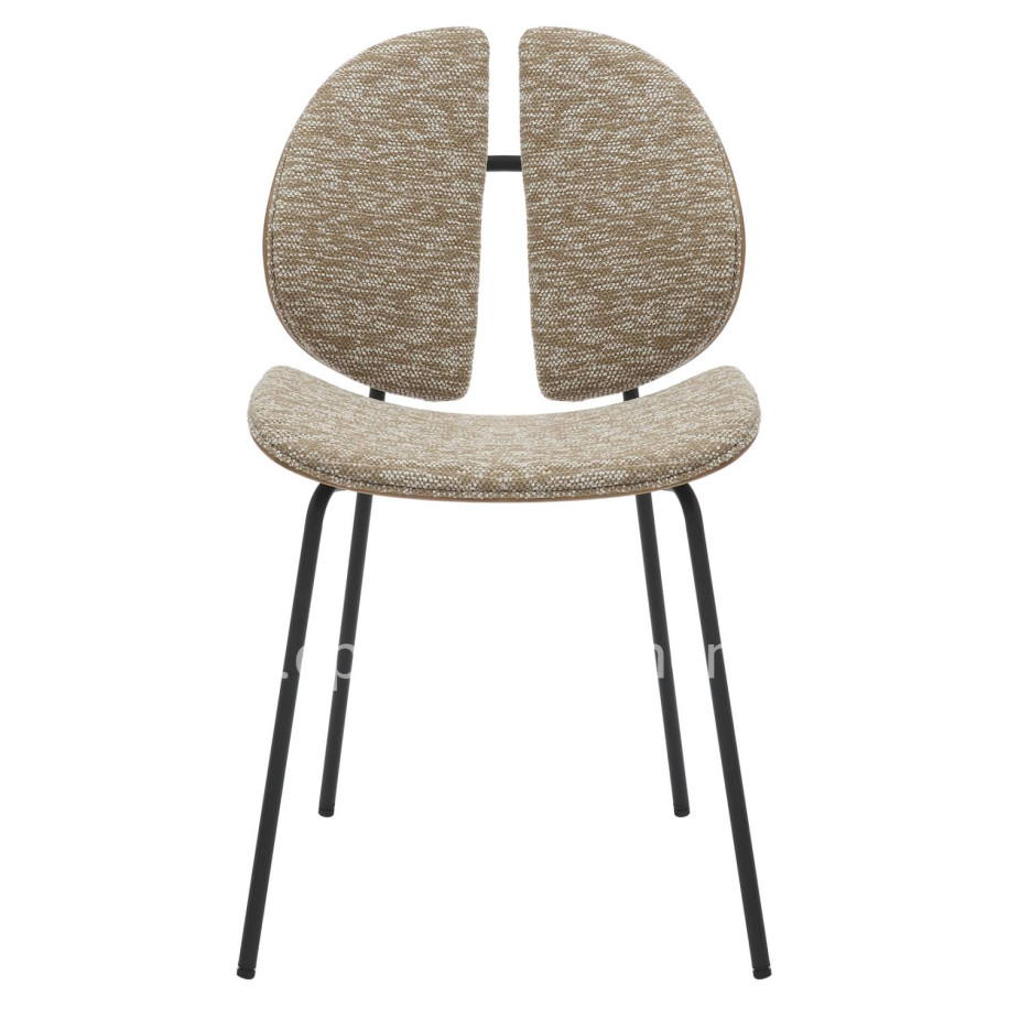 ΚΑΡΕΚΛΑ ΤΡΑΠΕΖΑΡΙΑΣ LUNGS HM9982.01 ΜΑΥΡΟ ΜΕΤΑΛΛΟ-ΜΠΕΖ ΥΦΑΣΜΑ 49x53,5x80Υεκ.