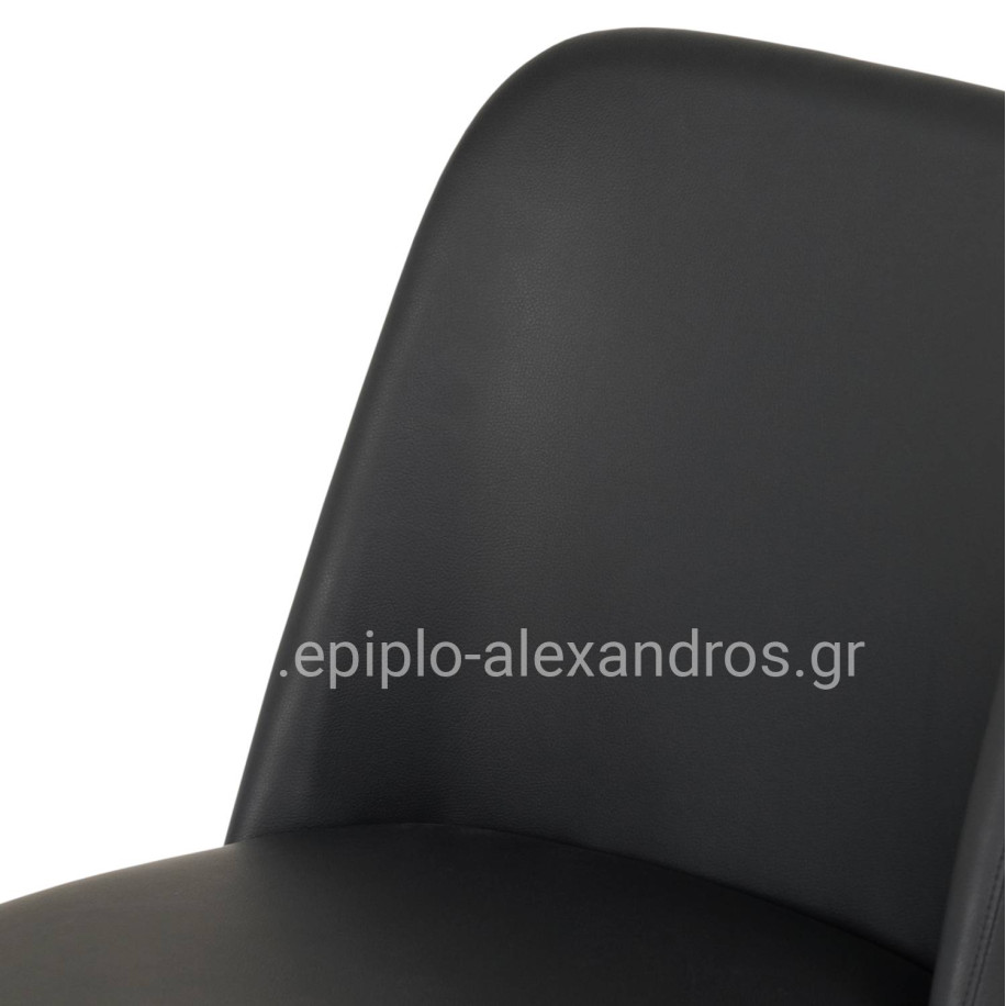 DINING CHAIR FURLAN HM9944.01 RUBBERWOOD-BLACK PU 54,5x58x86Hcm.