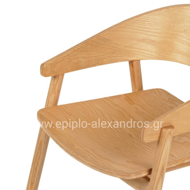 ΠΟΛΥΘΡΟΝΑ ΤΡΑΠΕΖΑΡΙΑΣ CANOP HM9950.01 ΦΡΑΞΙΝΟΣ ΣΕ ΟΑΚ ΧΡΩΜΑ 56,5x61x74Υεκ.