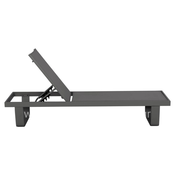 ΞΑΠΛΩΣΤΡΑ ΑΛΟΥΜΙΝΙΟΥ ΜΕ ΥΦΑΣΜΑ TESLIN RICKON HM6292.01 ΣΕ ΓΚΡΙ 198x61,5x97Υεκ.