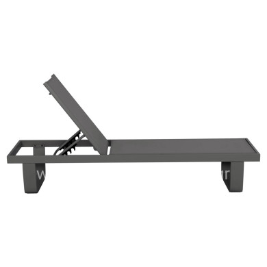 ΞΑΠΛΩΣΤΡΑ ΑΛΟΥΜΙΝΙΟΥ ΜΕ ΥΦΑΣΜΑ TESLIN RICKON HM6292.01 ΣΕ ΓΚΡΙ 198x61,5x97Υεκ.