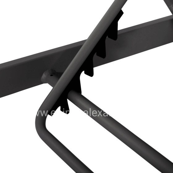 ΞΑΠΛΩΣΤΡΑ ΑΛΟΥΜΙΝΙΟΥ ΜΕ ΥΦΑΣΜΑ TESLIN RICKON HM6292.01 ΣΕ ΓΚΡΙ 198x61,5x97Υεκ.