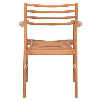 ARMCHAIR MOOSEN HM9936 SOLID TEAK WOOD IN NATURAL 59x60x78.5H