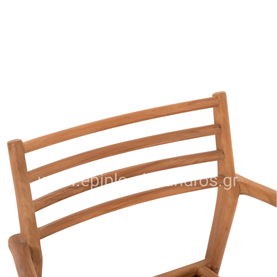 ARMCHAIR MOOSEN HM9936 SOLID TEAK WOOD IN NATURAL 59x60x78.5H