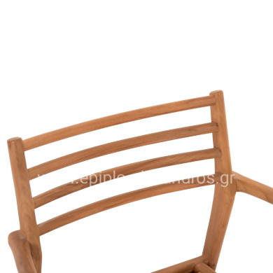 ARMCHAIR MOOSEN HM9936 SOLID TEAK WOOD IN NATURAL 59x60x78.5H