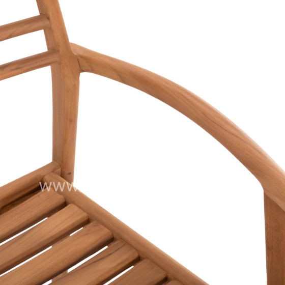ARMCHAIR MOOSEN HM9936 SOLID TEAK WOOD IN NATURAL 59x60x78.5H