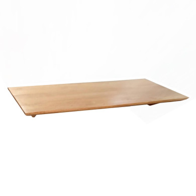 TABLETOP RECTANGULAR HM6138 SOLID TEAK WOOD IN NATURAL COLOR 130x80.5x2.5(thickness)cm.