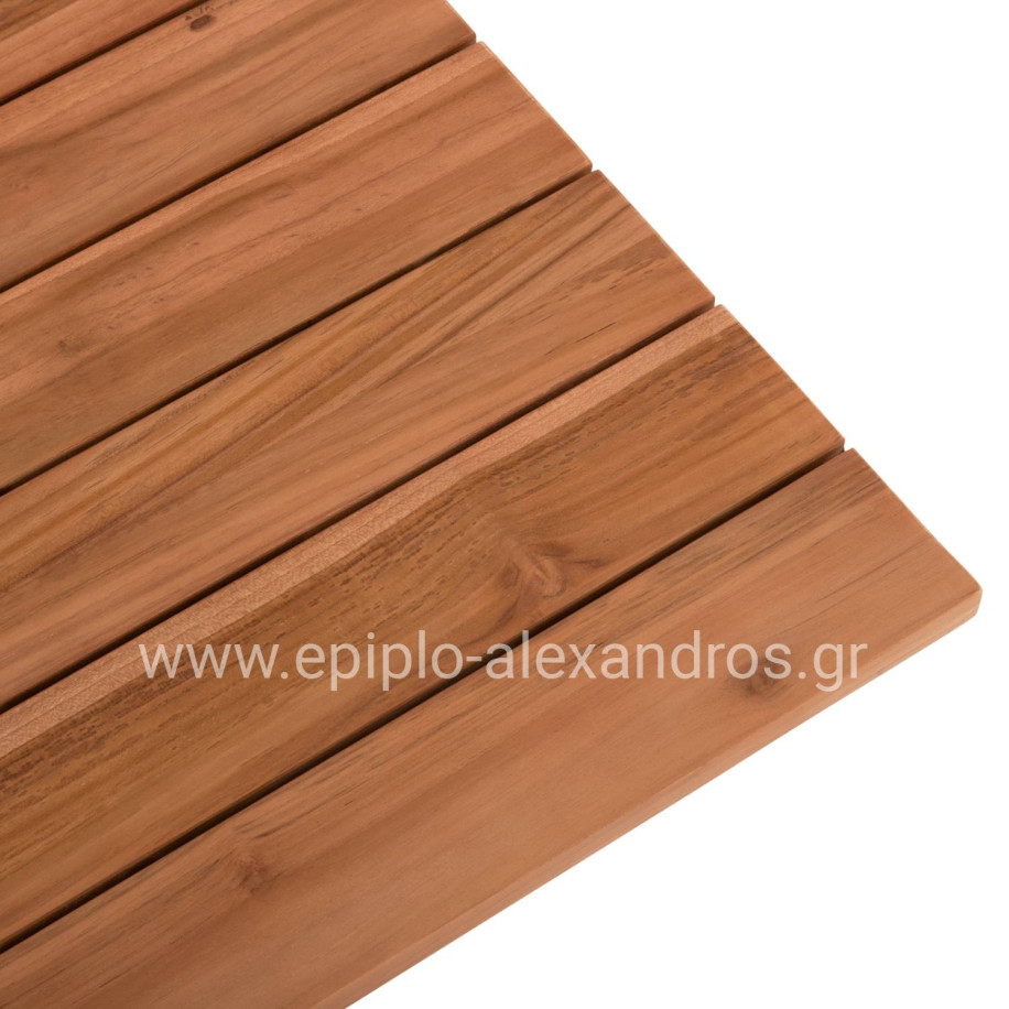 TABLETOP RECTANGULAR HM6138 SOLID TEAK WOOD IN NATURAL COLOR 130x80.5x2.5(thickness)cm.