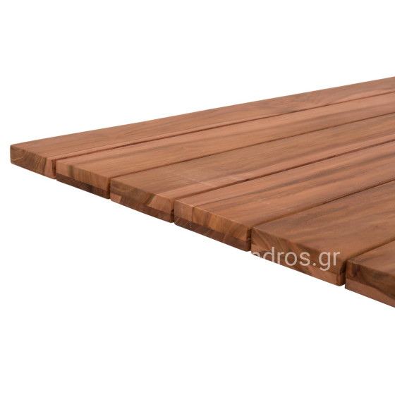 ΕΠΙΦΑΝΕΙΑ ΤΡΑΠΕΖΙΟΥ ΞΥΛΟ TEAK-ΦΥΣΙΚΟ ΟΡΘΟΓΩΝΙΑ HM6138 ΜΑΣΙΦ 130x80.5x2.5(πάχος)εκ.