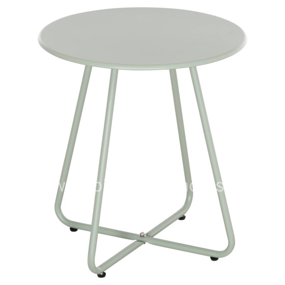 SIDE TABLE ROUND SAMMON HM6271.06 METAL IN PISTACHIO GREEN COLOR Φ45x50Hcm.