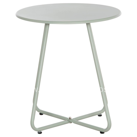 SIDE TABLE ROUND SAMMON HM6271.06 METAL IN PISTACHIO GREEN COLOR Φ45x50Hcm.