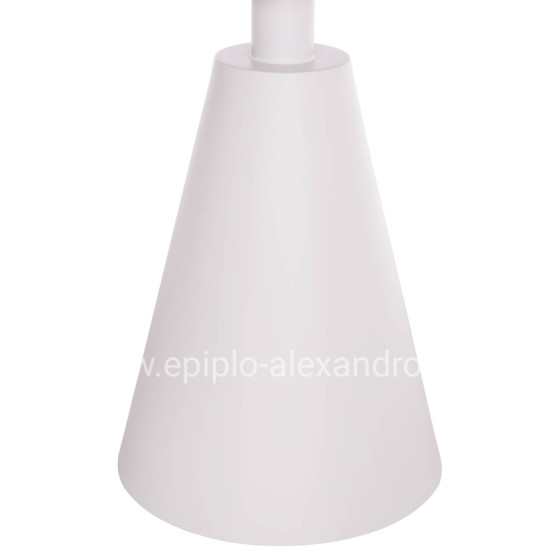 OUTDOOR ROUND SIDE TABLE SERA HM6270.02 ALUMINUM IN WHITE Φ50x56Hcm.