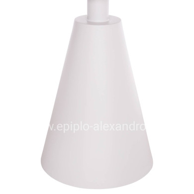 OUTDOOR ROUND SIDE TABLE SERA HM6270.02 ALUMINUM IN WHITE Φ50x56Hcm.