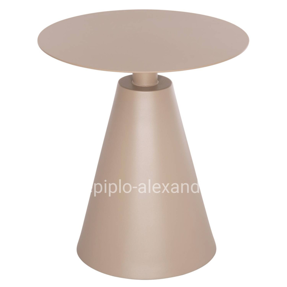 OUTDOOR ROUND SIDE TABLE SERA HM6270.03 ALUMINUM IN CAPPUCCINO COLOR Φ50x56Hcm.