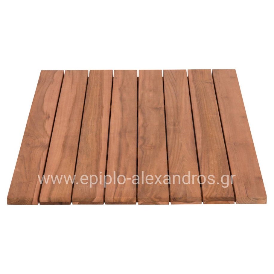 TABLETOP SQUARE HM6139 SOLID TEAK WOOD IN NATURAL COLOR 80x80x4(thickness)cm.