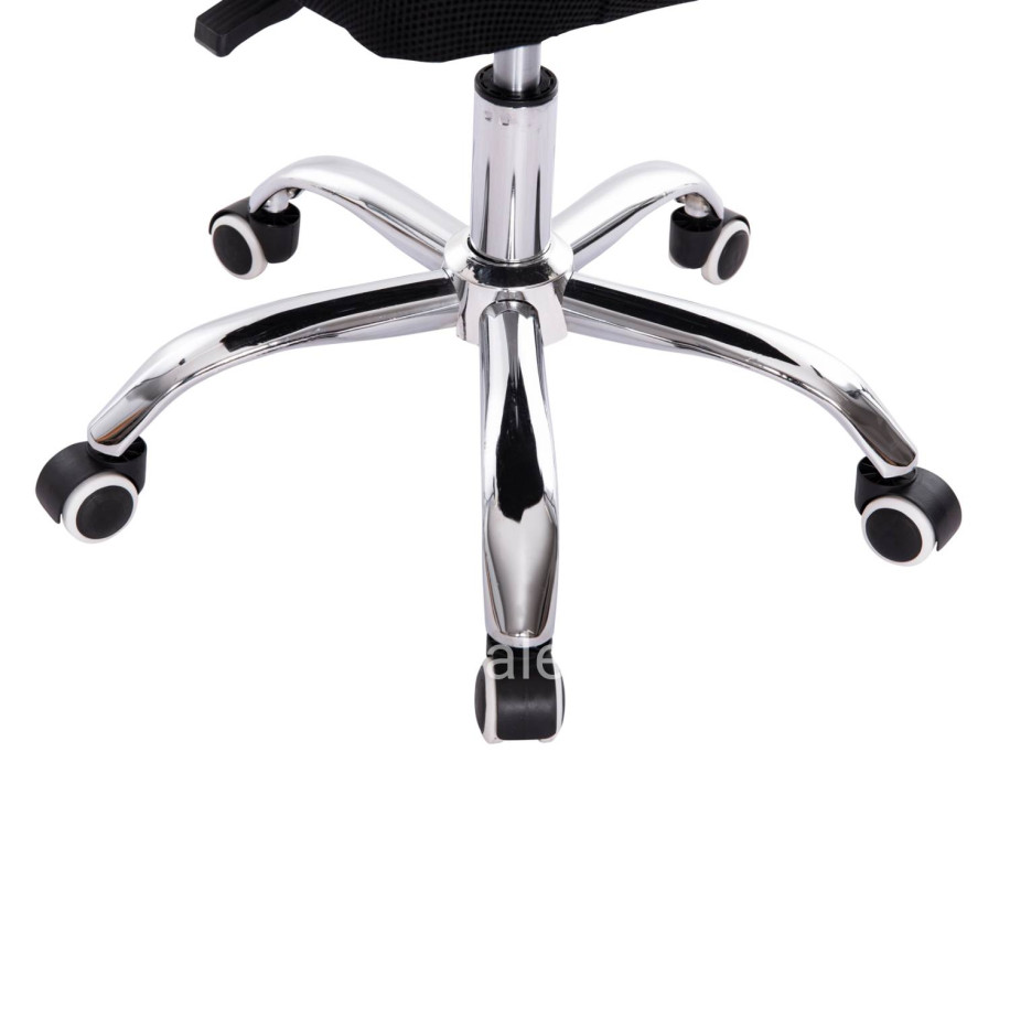 OFFICE CHAIR TRAIL2 HM1193.36 BLUE & BLACK MESH FABRIC-CHROME BASE 61x61x116Hcm.