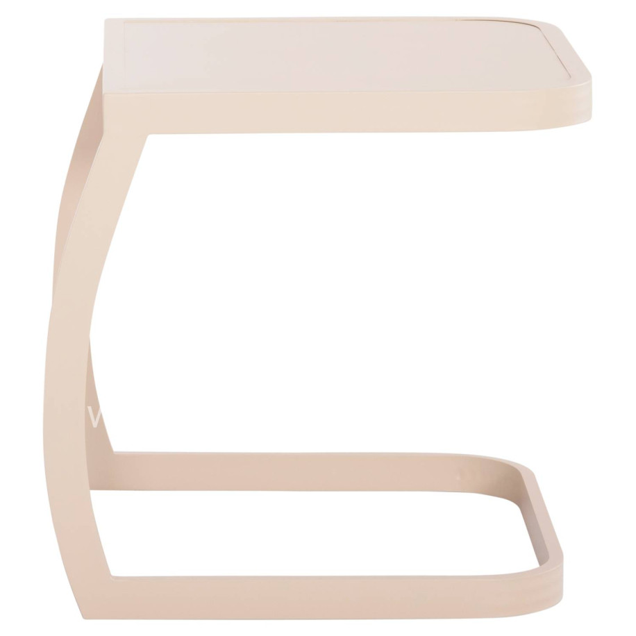 SUNBED SIDE TABLE RICKON HM6324.04 ALUMINUM IN CHAMPAGNE COLOR 45x48x49,5Hcm.