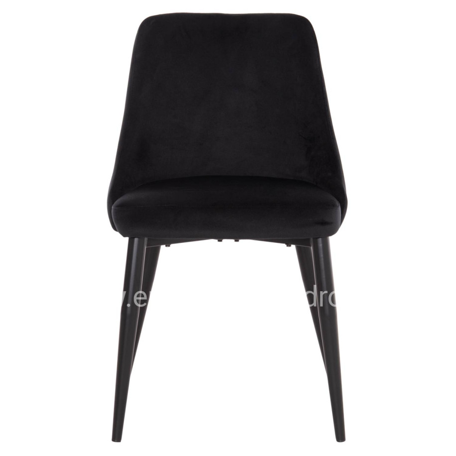 ΚΑΡΕΚΛΑ SERENITY HM8527.14 ΒΕΛΟΥΔΟ ΜΑΥΡΟ ΜΕ ΜΑΥΡΑ ΜΕΤΑΛΛΙΚΑ ΠΟΔΙΑ 51x54x83,5Υεκ.