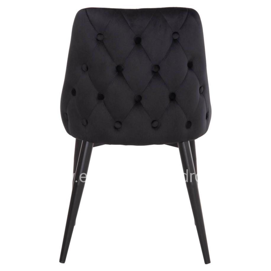 ΚΑΡΕΚΛΑ SERENITY HM8527.14 ΒΕΛΟΥΔΟ ΜΑΥΡΟ ΜΕ ΜΑΥΡΑ ΜΕΤΑΛΛΙΚΑ ΠΟΔΙΑ 51x54x83,5Υεκ.