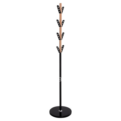 ΚΑΛΟΓΕΡΟΣ BILLY HM18075.01 ΞΥΛΟ ΟΞΙΑ-ΜΑΥΡΟ ΜΕΤΑΛΛΟ-ΒΑΣΗ ΜΕ ΞΥΛΟ Φ37,5X180Υεκ.