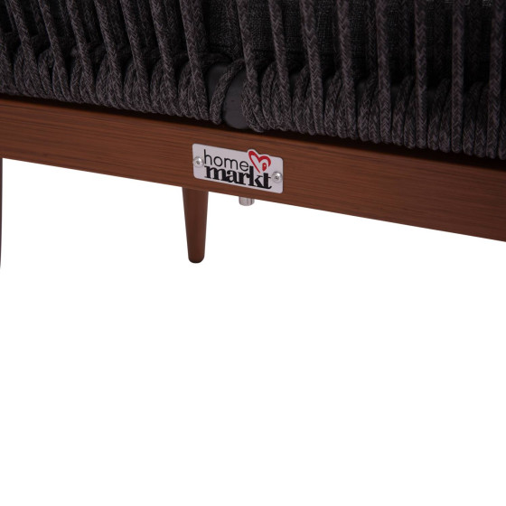 ΠΟΛΥΘΡΟΝΑ ΑΛΟΥΜΙΝΙΟΥ MYRTIA HM5549.11 ΜΕ ΣΧΟΙΝΙ ΓΚΡΙ ΚΑΙ ΚΑΡΥΔΙ ΠΟΔΙΑ 60x64x88Yεκ.