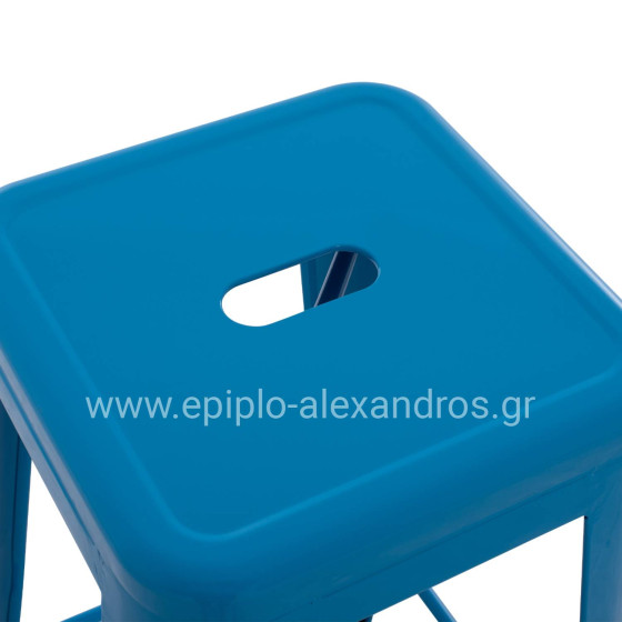 ΣΚΑΜΠΟ ΜΠΑΡ ΜΕΤΑΛΛΙΚΟ MELITA-PRO HM8642.48 ΣΕ ΜΠΛΕ 43x43x78Υεκ.