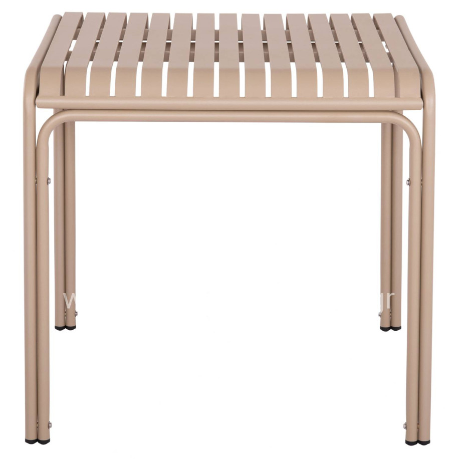 ΤΡΑΠΕΖΙ ΤΕΤΡΑΓΩΝΟ ΑΛΟΥΜΙΝΙΟΥ RACHEL HM6338.04 ΣΑΜΠΑΝΙ 80x80x76Υεκ.