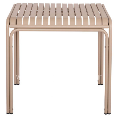 ΤΡΑΠΕΖΙ ΤΕΤΡΑΓΩΝΟ ΑΛΟΥΜΙΝΙΟΥ RACHEL HM6338.04 ΣΑΜΠΑΝΙ 80x80x76Υεκ.