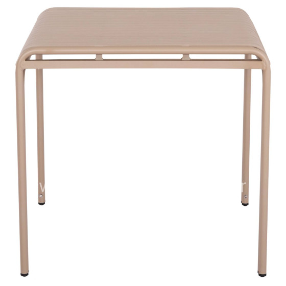 OUTDOOR SQUARE ALUMINUM TABLE RACHEL HM6338.04 CHAMPAGNE COLOR 80x80x76Hcm.