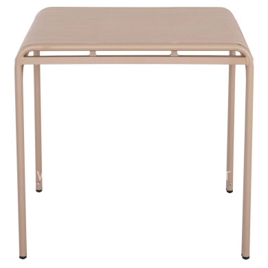 ΤΡΑΠΕΖΙ ΤΕΤΡΑΓΩΝΟ ΑΛΟΥΜΙΝΙΟΥ RACHEL HM6338.04 ΣΑΜΠΑΝΙ 80x80x76Υεκ.