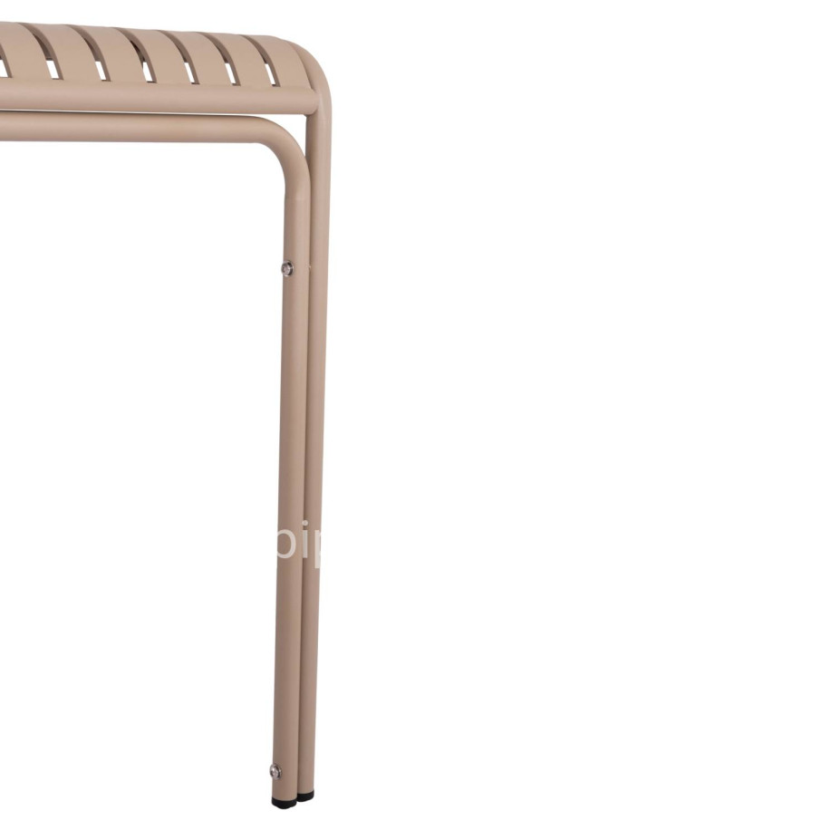 ΤΡΑΠΕΖΙ ΤΕΤΡΑΓΩΝΟ ΑΛΟΥΜΙΝΙΟΥ RACHEL HM6338.04 ΣΑΜΠΑΝΙ 80x80x76Υεκ.