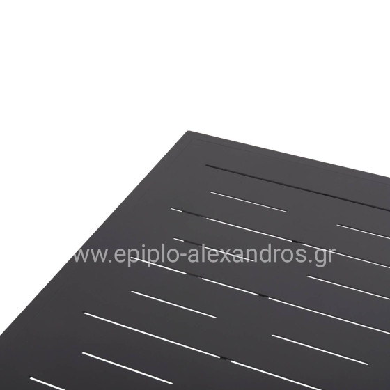 OUTDOOR LOUNGE SET 4PCS LARRY HM6188.01 DARK GREY ALUMINUM-P.E. FABRIC