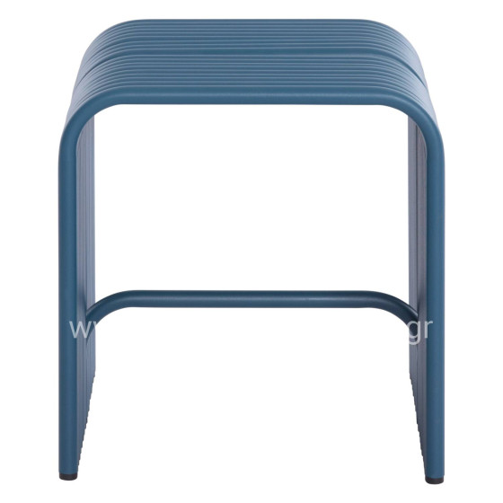 STOOL SERIES INTREPID HM6325.08 ALUMINUM IN BLUE COLOR 40x38x42,5Hcm.