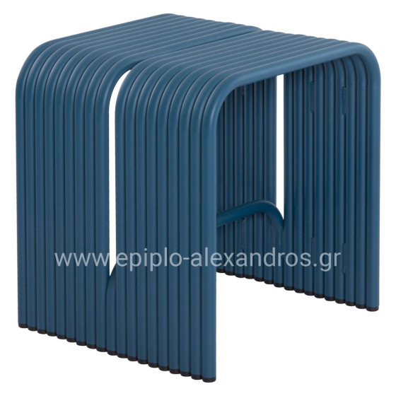 STOOL SERIES INTREPID HM6325.08 ALUMINUM IN BLUE COLOR 40x38x42,5Hcm.