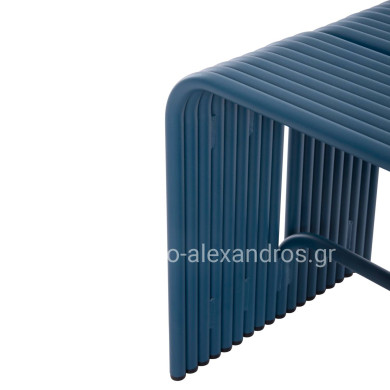 STOOL SERIES INTREPID HM6325.08 ALUMINUM IN BLUE COLOR 40x38x42,5Hcm.