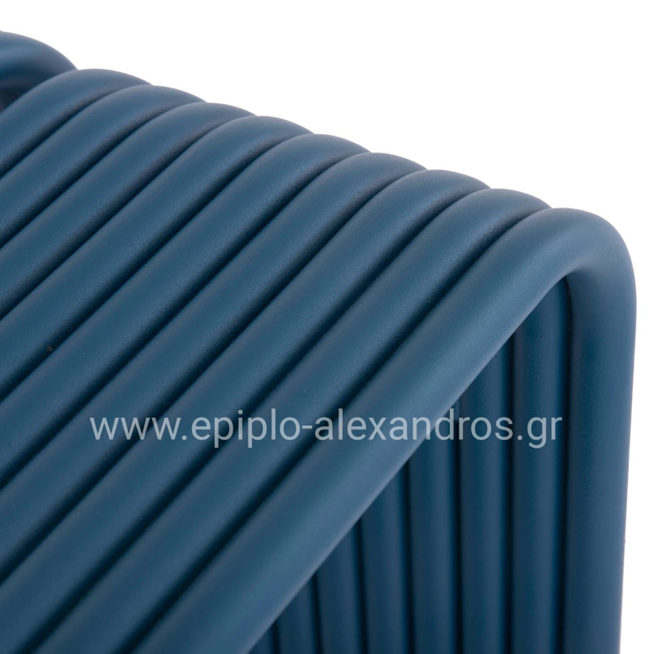 STOOL SERIES INTREPID HM6325.08 ALUMINUM IN BLUE COLOR 40x38x42,5Hcm.