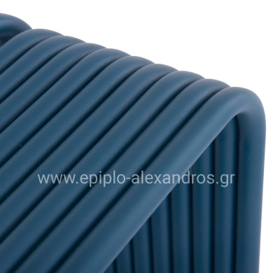 STOOL SERIES INTREPID HM6325.08 ALUMINUM IN BLUE COLOR 40x38x42,5Hcm.