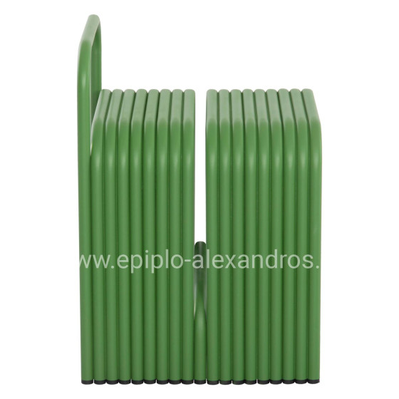 STOOL SERIES INTREPID HM6326.07 ALUMINUM IN GREEN COLOR 40x38x55Hcm.