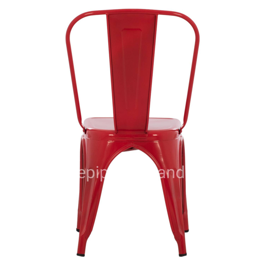 DINING CHAIR MELITA-PRO HM8641.44 METAL IN RED 44x47x84.5Hcm.