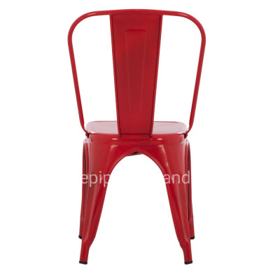 DINING CHAIR MELITA-PRO HM8641.44 METAL IN RED 44x47x84.5Hcm.